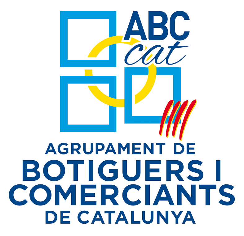 Logotip a color de l'Agrupament de Botiguers i Comerciants de Catalunya.